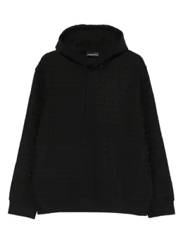 Emporio Armani: Чёрная толстовка 
