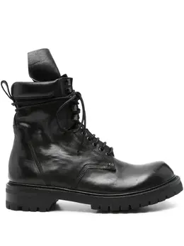 Rick Owens: Чёрные ботинки 