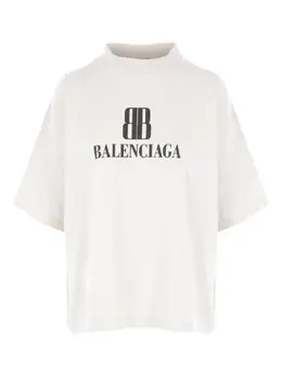 Balenciaga: Футболка с принтом 