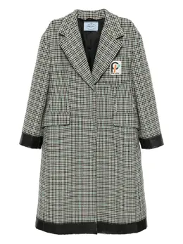 Prada Pre-Owned: Чёрное пальто 