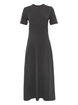 Brunello Cucinelli: Платье с коротким рукавом 