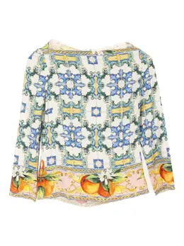 Dolce & Gabbana Pre-Owned: Блуза с принтом 
