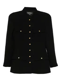 CHANEL Pre-Owned: Пальто из шерсти 