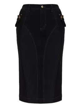 Versace Jeans Couture: Джинсовая юбка 