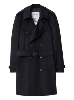 Burberry: Синий плащ 