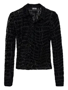 Versace Jeans Couture: Прозрачная рубашка 