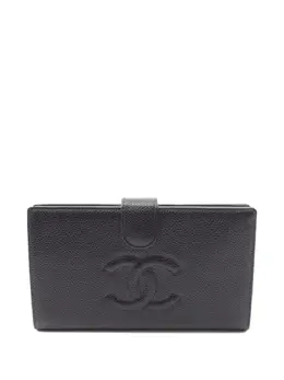 CHANEL Pre-Owned: Чёрный кошелёк 