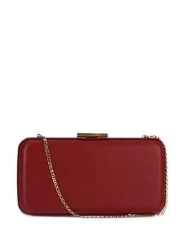 Gianvito Rossi: Бордовый клатч 