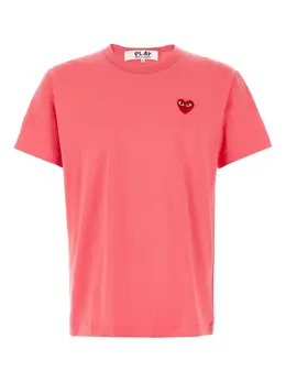 Comme Des Garçons Play: Розовая футболка  Heart