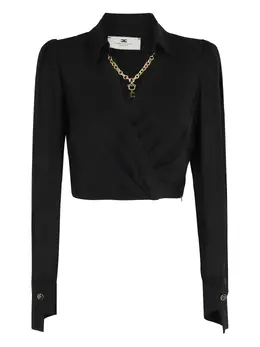 Elisabetta Franchi: Чёрный топ 