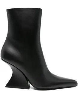 Mugler: Чёрные ботинки 