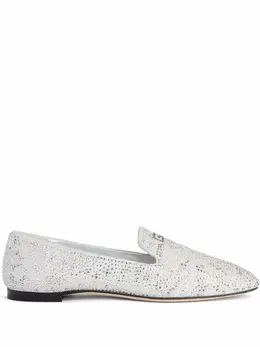 Giuseppe Zanotti: Серебристые лоферы 