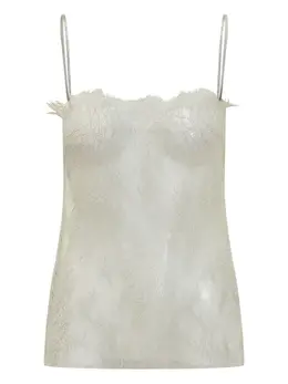 Alberta Ferretti: Кружевное топ 