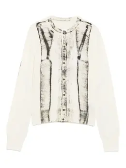 MM6 Maison Margiela: Кардиган с абстрактным принтом 