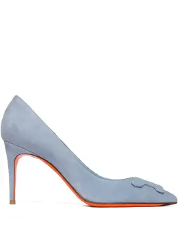 Santoni: Голубые туфли 