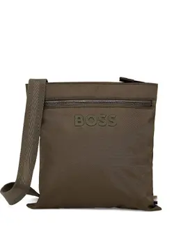BOSS: Зелёная поясная сумка 