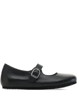 Birkenstock: Чёрные балетки 