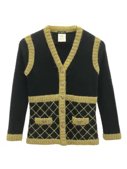 CHANEL Pre-Owned: Чёрный кардиган 