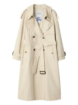 Burberry: Двубортный плащ 