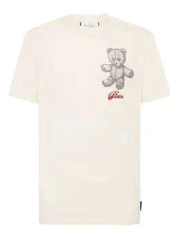 Philipp Plein: Бежевая футболка  Teddy Bear