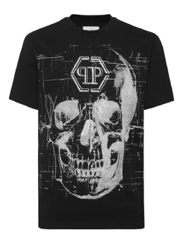Philipp Plein: Чёрная футболка  Skull