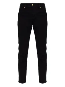 Versace Jeans Couture: Чёрные джинсы 