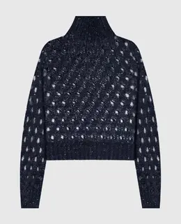 Brunello Cucinelli: Синий свитер 