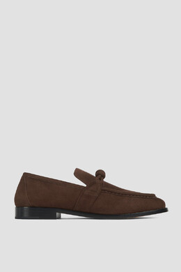 Bottega Veneta: Тёмные туфли 