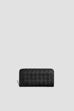 Bottega Veneta: Чёрный кошелёк 