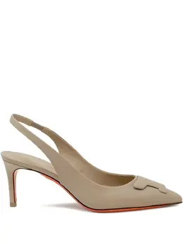 Santoni: Бежевые туфли 