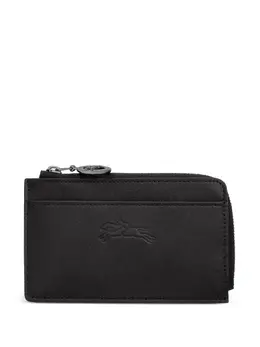 Longchamp: Чёрный картхолдер  Le Pliage