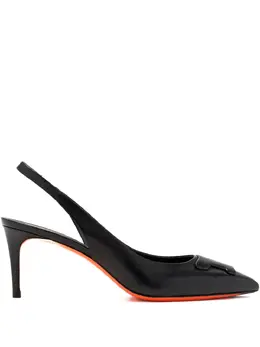 Santoni: Чёрные туфли 