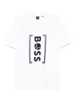 BOSS: Белая футболка 