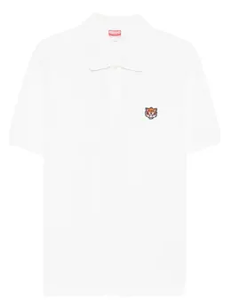 Kenzo: Белое поло  Tiger