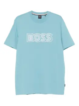 BOSS: Светлая футболка 