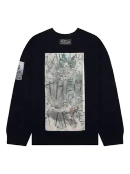Raf Simons: Свитер с принтом 