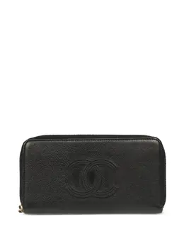 CHANEL Pre-Owned: Чёрный кошелёк 
