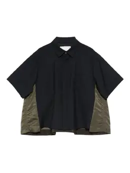 sacai: Рубашка с коротким рукавом 