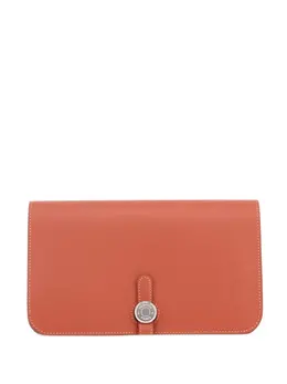 Hermès Pre-Owned: Оранжевый кошелёк 
