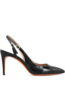 Santoni: Чёрные туфли 