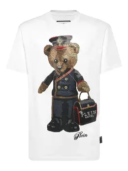 Philipp Plein: Белая футболка  Teddy Bear