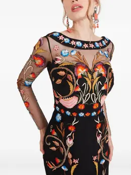 Temperley London: Платье с растительным принтом 