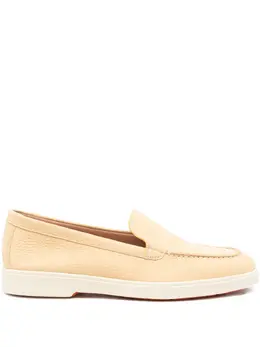 Santoni: Бежевые лоферы 
