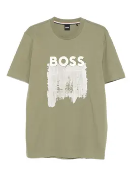 BOSS: Футболка с принтом 