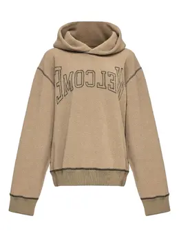 MM6 Maison Margiela: Бежевая толстовка 