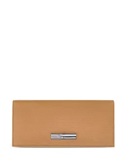 Longchamp: Бежевый кошелёк  Roseau