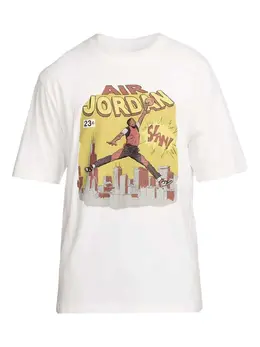 Nike: Белая футболка  Air Jordan