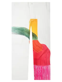 Homme Plissé Issey Miyake: Брюки с принтом 