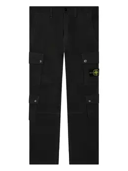 Stone Island: Чёрные брюки  Compass