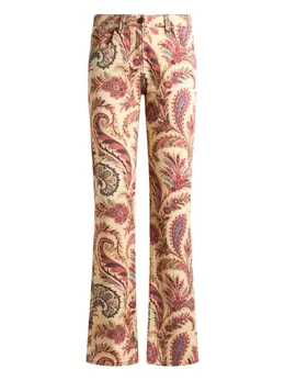 ETRO: Джинсы с принтом 
